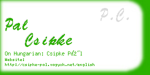 pal csipke business card